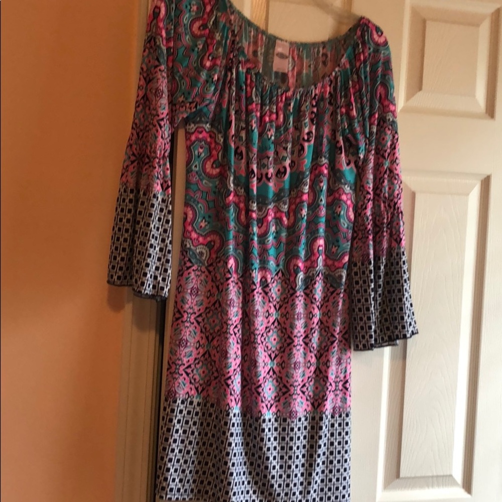 Pink & floral dress